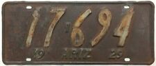 Arizona 1929 License Plate 17-694 picture