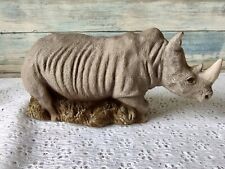 Vintage Sandra Brue Sandicast RHINO Rhinoceros African Collection Lmtd Edition picture