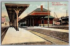Frankfort, Kentucky KY - New Union Depot Station - Vintage Postcards - Unposted picture