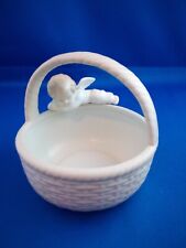 Vintage 1980s Fitz & Floyd porcelain basket with angel on edge picture