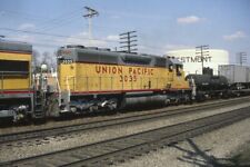 Railroad Slide - Union Pacific #3035 EMD SD40 Locomotive 1980 Westmont Illinois picture