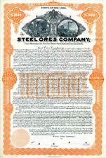 Steel Ores Co. - $1,000 Specimen Bond - Specimen Stocks & Bonds picture