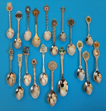 (19) Vintage International World Travel Souvenir Collector Spoons Flatware Lot picture
