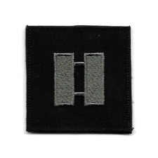 Subdue Grey Black O3 O-3 Captain Rank Patch Fits For VELCRO® BRAND Loop Fastener picture