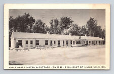 c1956 Van's Alger Motel & Cottage Hwy M 28 Munising Michigan MI Postcard picture