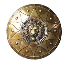 Antique Handcrafted Troy Trojan War Shield Ancient Greek Shield Halloween Shield picture