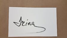 Irina Pantaeva Autograph Card Movie Actor Film Signed card 1 picture