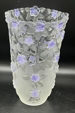 mikasa lavender fields partial frosted flower vase #530B3 picture