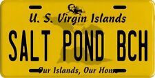 Salt Pond Beach St. John U.S. Virgin Islands Aluminum License Plate picture