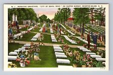 Winston-Salem NC-North Carolina, Easter At Moravian Graveyard, Vintage Postcard picture
