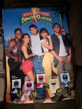 Mighty Morphin Power Ranger Rare Poster 1993 Vintage Original 20 X 30 Heavy Wear picture