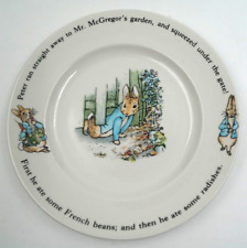 Vintage Wedgewood Peter Rabbit Plate by Beatrix Potter Mr. McGregor's Garden picture