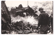 Texas City Port Galveston Bay Oil Explosion April 16 1947 Search For Bodies RPPC picture
