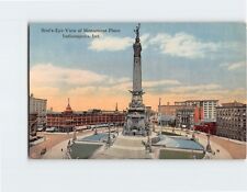 Postcard Bird's-Eye-View of Monument Place, Indianapolis, Indiana picture
