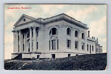 Mansfield OH-Ohio, Carnegie Library, Antique, Souvenir Vintage c1909 Postcard picture