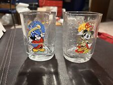 Vintage Walt Disney World 2000 Celebration Glass Set Of 2 Epcot Animal Kingdom picture