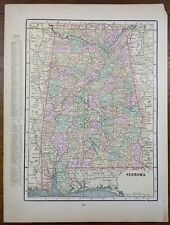 Vintage 1900 ALABAMA Map 11