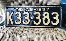 Texas 1937 license plate Lone star state picture