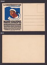 AUSTRIA, Postcard, Marine plays in the War Exhibition, Propaganda, WWI picture