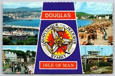 Postcard Douglas Isle of Man Buildings and People picture