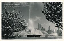 Buckingham Fountain at Grant Park-Chicago, IL RPPC vintage postcard picture