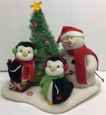 Hallmark 2006 A Very Merry Trio Jingle Pals Plush Singing Snowman and Penguins picture