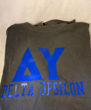 Delta Upsilon Fraternity Short Sleeve Shirt-Pepper-Size Medium-New picture