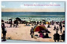 c1930's Bathing Everyday In The Year At Ocean Park California CA Postcard picture