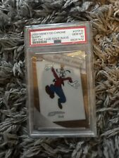 PSA 10 2023 Topps Chrome Disney 100 Goofy Gold Wave 01/50 Off The Page picture