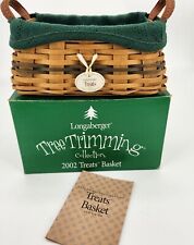 Longaberger Tree Trimming Green Treats Basket Set 4th Ed. Sold 30 Days Only picture