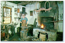c1960's Byron Kellam Blacksmith Ship Old Museum Village Orange NY Postcard picture