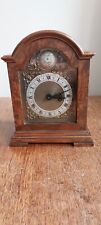 Antique French BURR WALNUT Mantel Clock 8-day Timepiece EXCELLENT CONDITION Work picture
