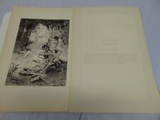 1893 Picture of Satyr at Bay Louis Priou France  George Barrie publisher picture