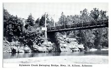 Sylamore Creek Swinging Bridge, Allison, AR Postcard *6S(3)3 picture