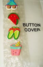 From HSN made for Story Book Knit Clothing -Set Of 3 Button Covers  - Beach picture