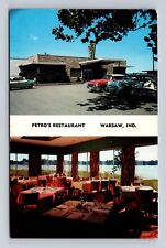 Warsaw IN-Indiana, Petro's Restaurant, Advertising, Antique Vintage Postcard picture