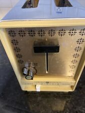 Vintage GE General Electric Toaster 2 Slice Gold & Chrome A5T86 WORKS GREAT picture