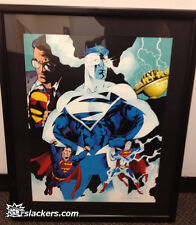Superman: The Man Of Tommorow large framed print 36/250 Signed COA COLLECTIBLE picture