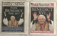 NY Daily News & Post Pope Benedict 16 Elected Full Beautiful Editions picture