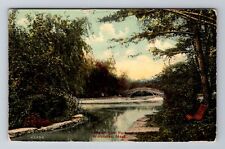 Worcester MA-Massachusetts, Lake In Elm Park, Vintage c1915 Souvenir Postcard picture