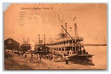 QUINCY ILLINOIS MISSISSIPPI RIVER STEAMBOAT LANDING CHAS. E. WETZEL picture