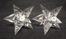 Set of 2 The Toscany Collection Lead Crystal 24% Star 3/4