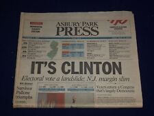 1992 NOVEMBER 4 ASBURY PARK PRESS NEWSPAPER - CLINTON ELECTED PRESIDENT- NP 3069 picture