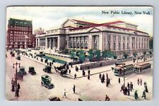 New York City NY, New Public Library, Antique Vintage c1917 Souvenir Postcard picture