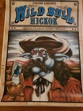 Vintage Schlitz Malt   Wild Hickok Advertising Poster Beer RARE 18x24 1982 picture