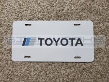 Toyota Retro Plate metal novelty vanity license Retro blue white plate picture