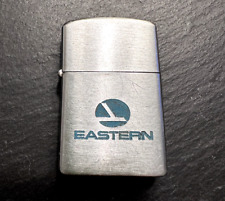 VINTAGE SLIM SIZE EASTERN AIRLINES SILVER TONE LIGHTER D116 picture