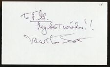Martha Scott d2003 signed autograph auto 3x5 Cut American Actress in Ben-Hur picture