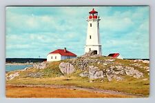 Cape Breton-Nova Scotia, Lighthouse, Louisburg Harbour, Vintage Postcard picture