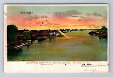 Sacramento CA-California, Sacramento Water Front, Antique Vintage Postcard picture